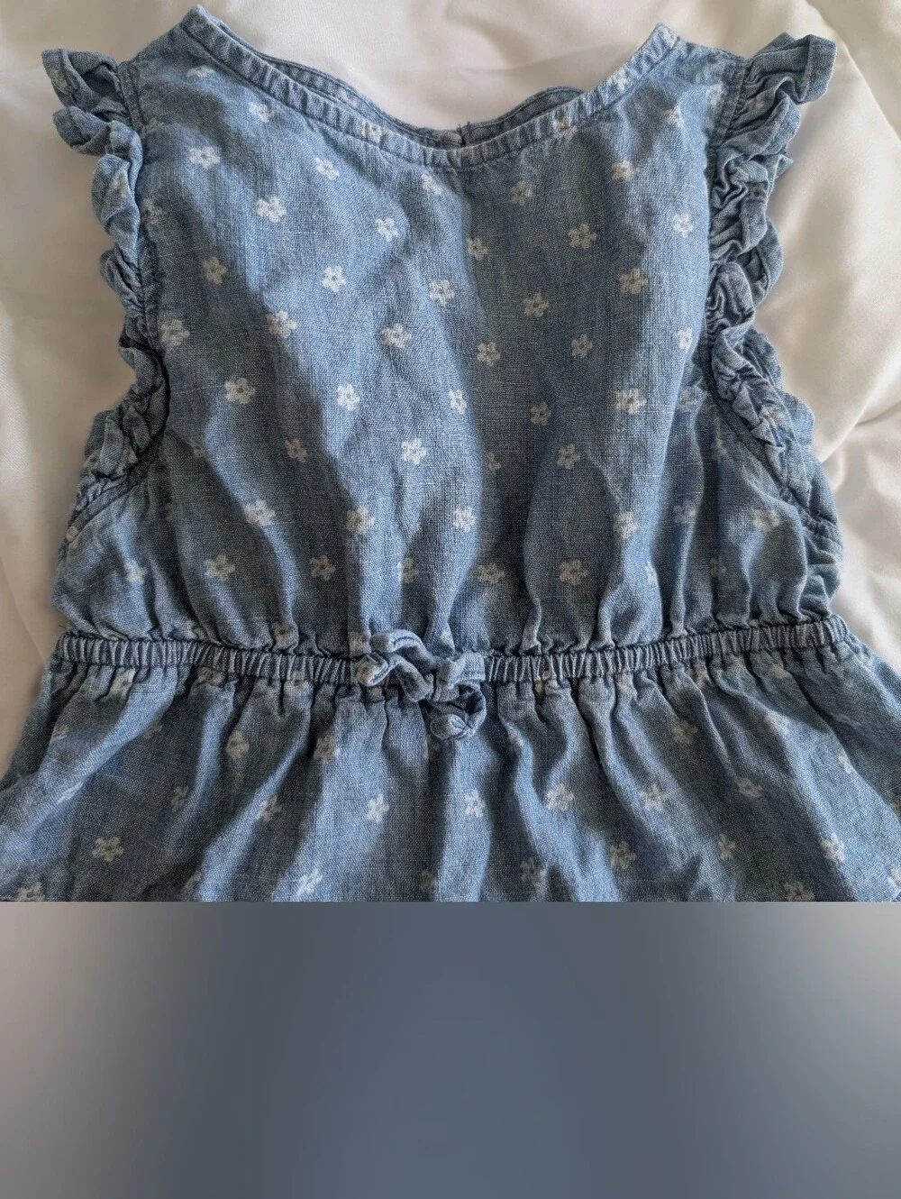 Children's Old Navy Light Blue Denim Floral Dress